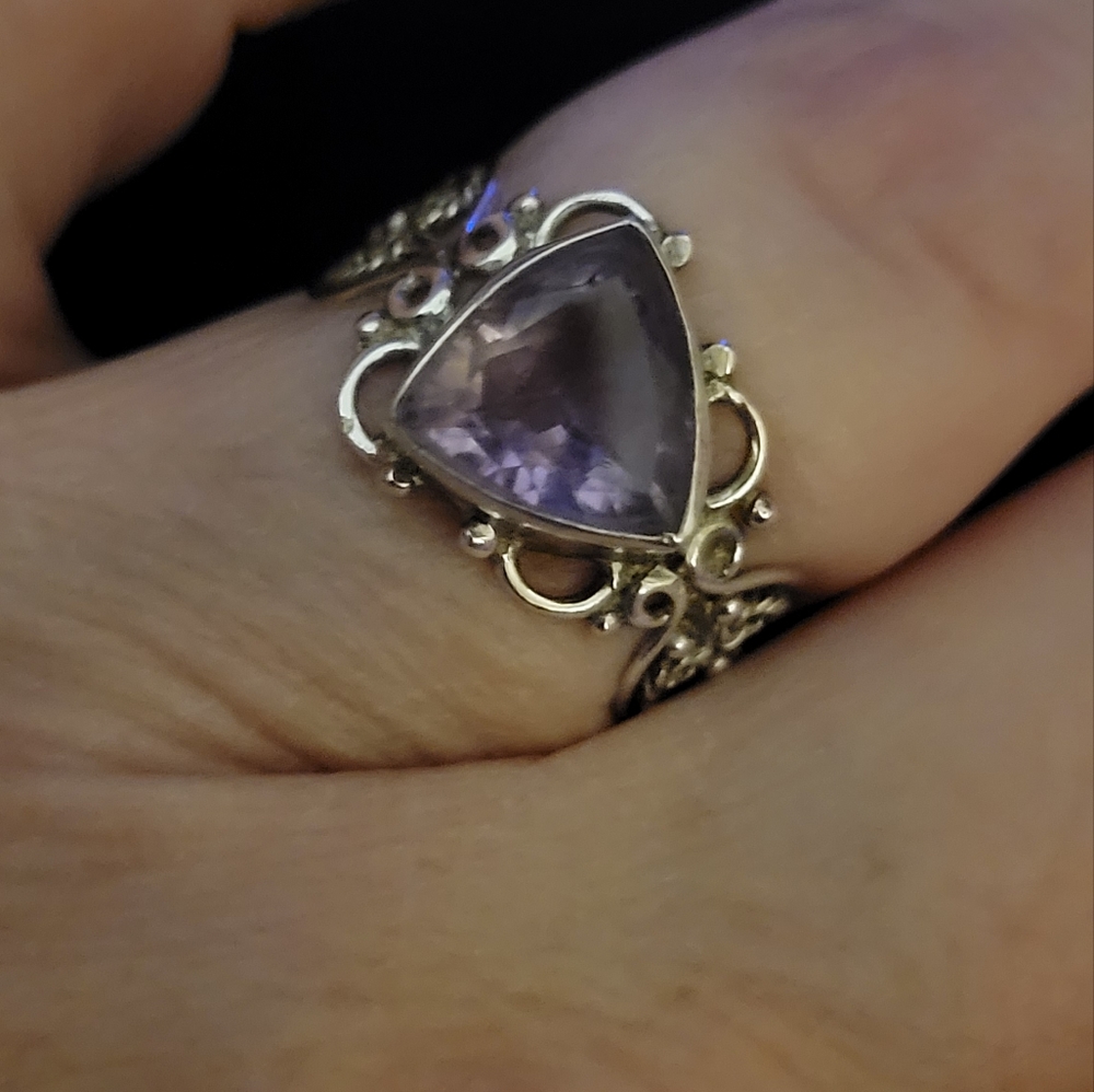 Silver Amethyst ring